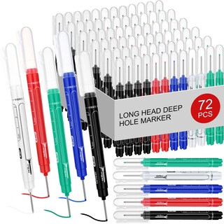 Foto 1 | Foto 1 | Marcadores Motimind Con Punta Larga E Impermeables Con Agujeros Profundos 72 Unidades - Venta Internacional.