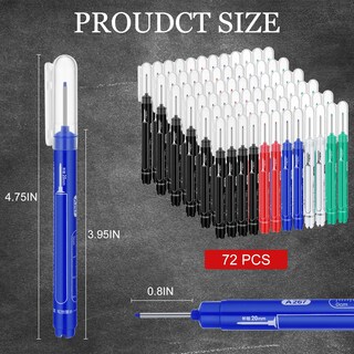 Foto 2 | Foto 2 | Marcadores Motimind Con Punta Larga E Impermeables Con Agujeros Profundos 72 Unidades - Venta Internacional.