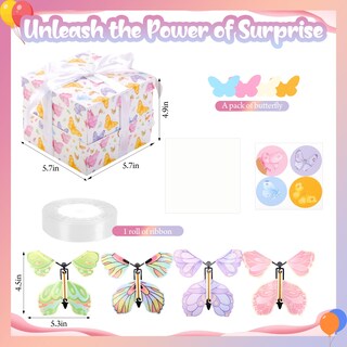 Foto 3 | Foto 3 | Caja De Regalo Azurestore Butterfly Explosion 14 5 X 14 5 X 12 5 Cm - Venta Internacional.
