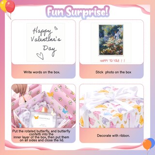 Foto 4 | Foto 4 | Caja De Regalo Azurestore Butterfly Explosion 14 5 X 14 5 X 12 5 Cm - Venta Internacional.