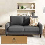 Sofá Zinus Colton Gris Contemporáneo De Memory Foam Para 3 Plazas Con 5 Años De Garantía