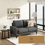 Sofá Loveseat Zinus Colton Gris  Contemporáneo De Memory Foam Para 2 Plazas Con 5 Años De Garantía