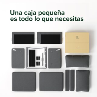 Foto 7 | Foto 7 | Sofá Loveseat Zinus Colton Gris Contemporáneo De Memory Foam Para 2 Plazas Con 5 Años De Garantía