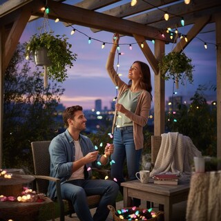 Foto 5 | Foto 5 | Luces Navideñas Inteligentes Rgb 20 Led De Cm-top De 6 Metros