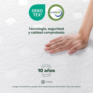 Foto 7 | Foto 8 | Colchón Zinus Sueño Fresco Air Flow Queen Size 15 Cm De Alto Memory Foam Con 10 Años De Garantía