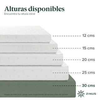 Foto 5 | Foto 5 | Colchón Zinus Alivia Presión Air Flow Matrimonial 30 Cm De Alto Memory Foam Con 10 Años De Garantía
