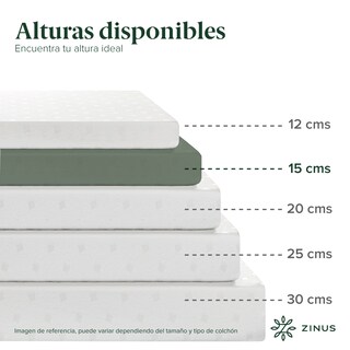 Foto 5 | Foto 5 | Colchón Zinus Alivia Presión Air Flow Queen Size 15 Cm De Alto Memory Foam Con 10 Años De Garantía