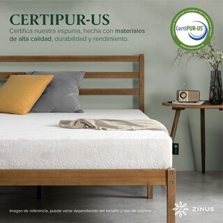 Foto 6 | Foto 6 | Colchón Zinus Alivia Presión Air Flow Queen Size 15 Cm De Alto Memory Foam Con 10 Años De Garantía