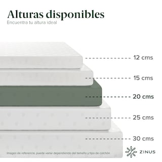 Foto 5 | Foto 5 | Colchón Zinus Alivia Presión Air Flow Individual 20 Cm De Alto Memory Foam Con 10 Años De Garantía