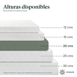 Foto 5 | Foto 5 | Colchón Zinus Alivia Presión Air Flow King Size 20 Cm De Alto Memory Foam Con 10 Años De Garantía