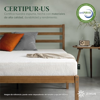 Foto 6 | Foto 6 | Colchón Zinus Alivia Presión Air Flow King Size 20 Cm De Alto Memory Foam Con 10 Años De Garantía