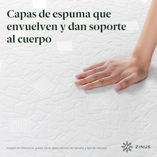 Foto 7 | Foto 7 | Colchón Zinus Alivia Presión Air Flow King Size 20 Cm De Alto Memory Foam Con 10 Años De Garantía