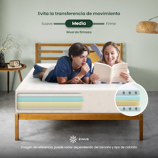 Foto 4 | Foto 4 | Colchón Zinus Sueño Fresco Air Flow Matrimonial 15 Cm De Alto Memory Foam Con 10 Años De Garantía
