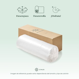 Foto 6 | Foto 7 | Colchón Zinus Sueño Fresco Air Flow Matrimonial 15 Cm De Alto Memory Foam Con 10 Años De Garantía