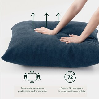 Foto 5 | Foto 5 | Silla Zinus Ada Azul Marino Contemporánea Base Metálica Y Cojines De Memory Foam Con 1 Año De Garantía