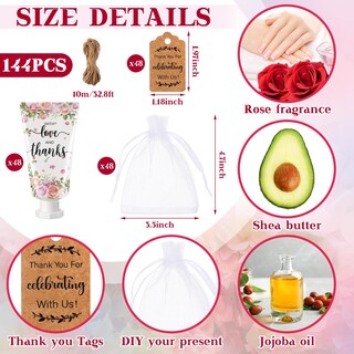 Foto 2 | Foto 2 | Set De Crema De Manos Dansib 48 Sets Baby Shower Favors Con Aroma A Rosas - Venta Internacional.