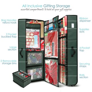 Foto 2 | Foto 2 | Hearth & Harbor Para Almacenamiento Navideño Con 2 Cubos Navideños Y Cinta - Venta Internacional.
