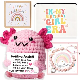 Foto 1 | Foto 1 | Minijuguete De Apoyo Emocional Con Forma De Axolotl De Ganchillo Nancgou - Venta Internacional.