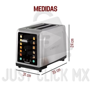 Foto 6 | Foto 6 | Tostador Digital 2 Rebanadas Extra Grande Cuisinart Plateado