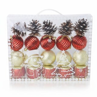 Foto 1 | Foto 1 | Esferas Navideñas Cm-top Con Piñas Decorativas De 6 Cm