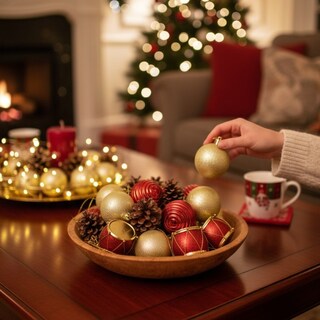 Foto 3 | Foto 3 | Esferas Navideñas Cm-top Con Piñas Decorativas De 6 Cm