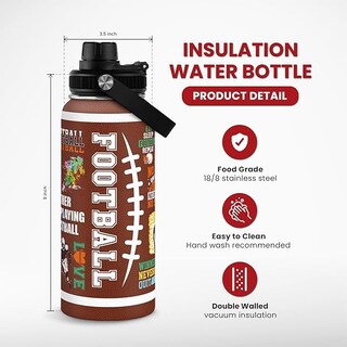 Foto 2 | Foto 2 | Botella De Agua Sandjest Con Aislamiento Para Fútbol Americano 950 Ml - Venta Internacional.