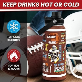 Foto 3 | Foto 3 | Botella De Agua Sandjest Con Aislamiento Para Fútbol Americano 950 Ml - Venta Internacional.