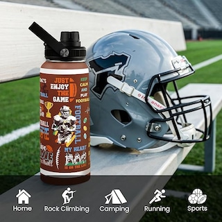 Foto 6 | Foto 6 | Botella De Agua Sandjest Con Aislamiento Para Fútbol Americano 950 Ml - Venta Internacional.