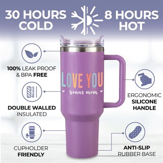 Foto 4 | Foto 4 | Vaso Kedrian Bonus Mom De Acero Inoxidable De 1 2 L Con Pajita - Venta Internacional.