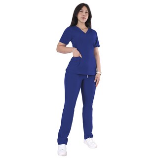 Foto 1 | Foto 1 | Conjunto Quirúrgico Antifluidos Azul Rey Para Mujer Corte Recto