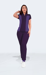 Foto 5 | Foto 5 | Uniforme Quirúrgico Dama Conjunto 3 Pzs Morado Sea Brazil