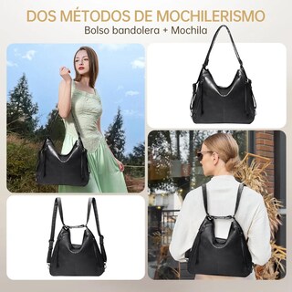 Foto 2 | Foto 2 | Set 3 Bolsas De Dama Bandolera Elegantes Cartera Para Muje Negro
