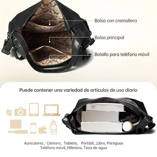 Foto 3 | Foto 3 | Set 3 Bolsas De Dama Bandolera Elegantes Cartera Para Muje Negro