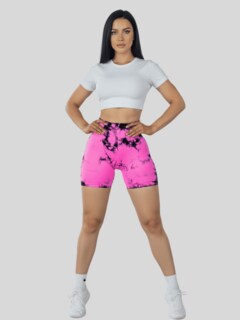Foto 2 | Foto 2 | Set De 2 Short Biker Mujer Shores Deportivos Sh-063-px2 Gris Claro Y Rosa Dama Chort Gym
