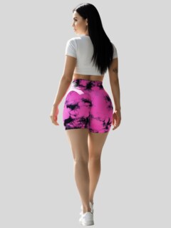 Foto 3 | Foto 3 | Set De 2 Short Biker Mujer Shores Deportivos Sh-063-px2 Gris Claro Y Rosa Dama Chort Gym