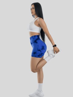 Foto 4 | Foto 4 | Set De 2 Short Biker Mujer Shores Deportivos Sh-063-px2 Gris Oscuro Y Azul Rey Dama Chort Gym