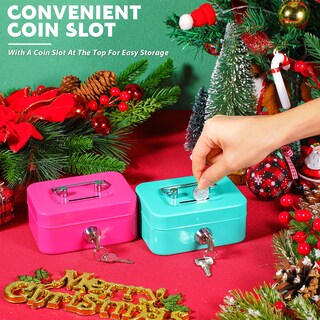 Foto 4 | Foto 4 | Money Box Tandefio Caja Pequeña De Metal Con Cierre De 11 5 X 8 5 X 5 Cm - Venta Internacional.