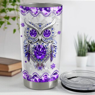 Foto 4 | Foto 4 | Vaso Para Beber Sandjest Búho Tumblér De Acero Inoxidable De 20oz - Venta Internacional.