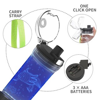 Foto 7 | Foto 7 | Botella Coolgift Mart Axolote 3d Con Luz Led De 414 Ml Sin Bpa - Venta Internacional.