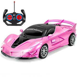 Foto 1 | Foto 1 | Coche Bloolilies 1:18 Con Mando A Distancia Color Rosa Con Faros Delanteros - Venta Internacional.