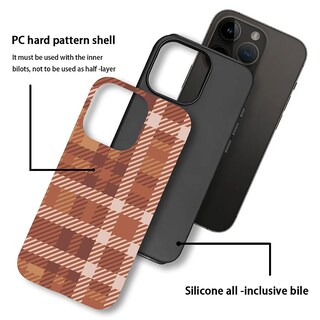 Foto 2 | Foto 2 | Funda Para Iphone 11 Pro - Funda Híbrida A Prueba De Golpes A Cuadros - Venta Internacional.