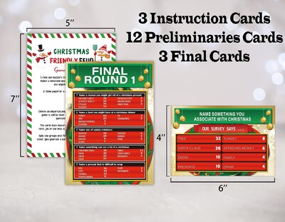 Foto 2 | Foto 2 | Juego De Trivia Familiar Christmas Friendly Feud De Tcjiu - Venta Internacional.