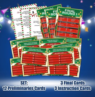 Foto 5 | Foto 5 | Juego De Trivia Familiar Christmas Friendly Feud De Tcjiu - Venta Internacional.