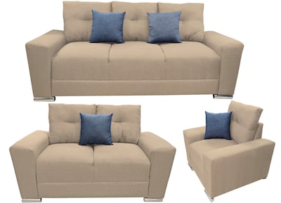 Foto 1 | Foto 1 | Sala Modular 3-2-1 El Bazar Store Suecia Beige Sofa Love Seat Y Sillon