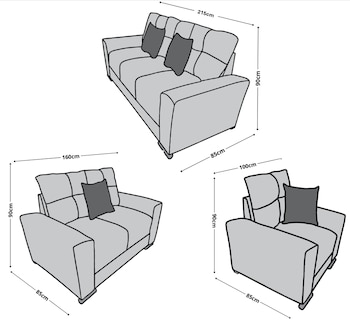 Foto 8 | Foto 8 | Sala Modular 3-2-1 El Bazar Store Suecia Beige Sofa Love Seat Y Sillon