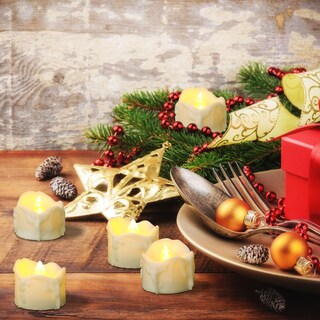 Foto 3 | Foto 3 | Paquete De 12 Velas Led De Té Con Temporizador Operadas Con Batería Yakpo - Venta Internacional.