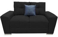 Love Seat El Bazar Store Suecia Lino Negro 2 Plazas Modular Moderno Sala Sofa