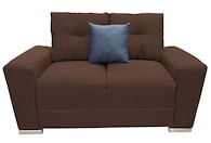 Love Seat El Bazar Store Suecia Lino Chocolate 2 Plazas Modular Moderno Sala Sofa