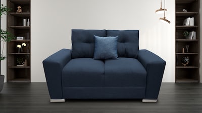 Foto 2 | Foto 2 | Love Seat El Bazar Store Suecia Lino Azul Marino 2 Plazas Modular Moderno Sala Sofa
