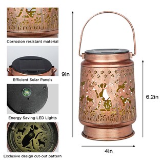 Foto 7 | Foto 7 | Linterna Solar Shangtianfeng Dog Lover Impermeable Para Exteriores - Venta Internacional.